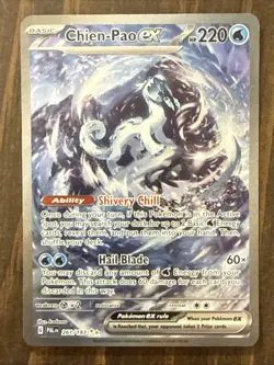 Chien-Pao ex Pokemon Card - Basic Type, Shivery Chill Ability - Image 1