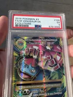 Full Art Mega Venusaur EX -ERROR CARD Pokemon XY Evolutions Holo Rare #100 PSA 5 - Image 2