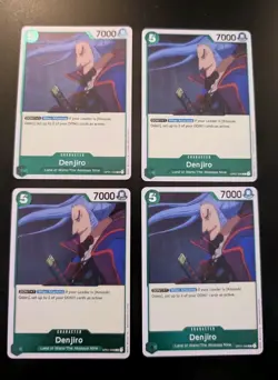 OP01-046 Denjiro English One Piece TCG - Playset - 4x Cards Rare - Image 1