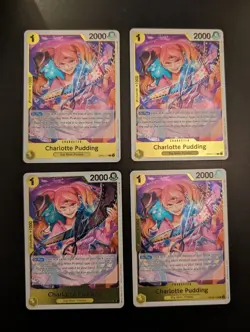 OP03-112 Charlotte Pudding English One Piece TCG - Playset - 4x Cards - Image 1