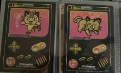 meowth and persian peru exclusive gameboy non tcg cards - Image 1