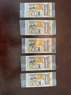Pokemon 25th Anniversary Celebration General Mills Cereal 3 Card Booster Pack 5X - Image 2