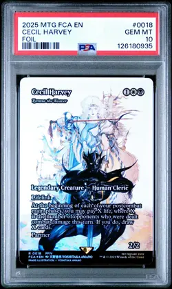 2025 MTG FINAL FANTASY: THROUGH THE AGES FOIL #0018 CECIL HARVEY PSA 10 - Image 1