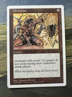 Meekstone MTG Fifth Edition Rare Artifact NM Magic The Gathering - Image 1