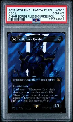 4933 Cecil Dark Knight Paladin 2025 MTG Final Fantasy #0525 Surge Foil PSA 10 - Image 1