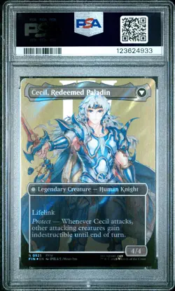 4933 Cecil Dark Knight Paladin 2025 MTG Final Fantasy #0525 Surge Foil PSA 10 - Image 2