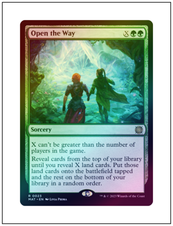 1x Open the Way, Foil, March Aftermath, MTG NM - Image 1