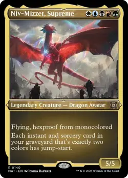 foil etched NIV-MIZZET SUPREME 140 March of Machine Aftermath MTG - Image 1