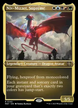 1 x Niv-Mizzet, Supreme - Foil Etched - March of the Machine: The Aftermath - NM - Image 1