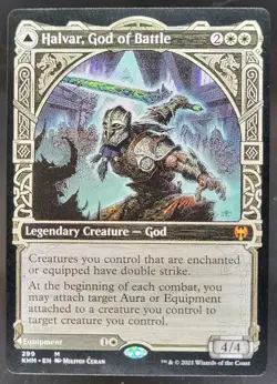 2021 Magic: The Gathering Kaldheim Halvar God of Battle Sword Realms #299 LC - Image 1