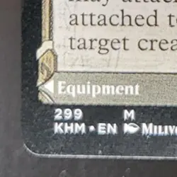 2021 Magic: The Gathering Kaldheim Halvar God of Battle Sword Realms #299 LC - Image 4