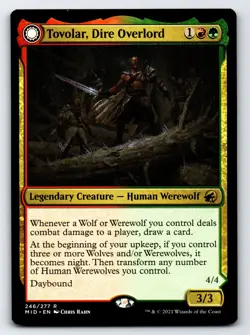 Tovolar, Dire Overlord R Innistrad: Midnight Hunt # 246 NM Normal - Image 1