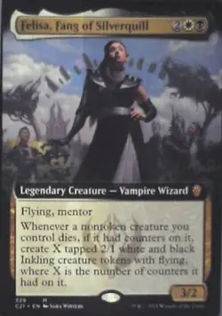 Felisa, Fang of Silverquill (Extended Art) - Commander 2021: #329 Nm R237 - Image 1