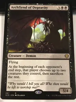 Archfiend of Depravity - Starter Commander Decks (SCD) MTG: Near Mint, English - Image 1