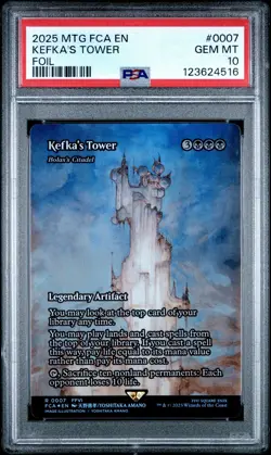 4516 Kefka's Tower 2025 Magic: The Gathering Final Fantasy FCA 0007 Foil PSA 10 - Image 1