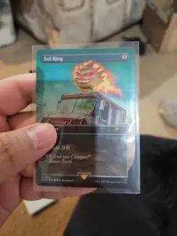 MTG Secret Lair PlayStation Twisted Metal Sol Ring Rainbow Foil Edition - Image 1
