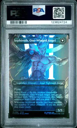 4724 Sephiroth Fabled Angel 2025 Magic Gathering Final Fantasy #0382 Foil PSA 10 - Image 2
