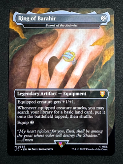 MTG RING OF BARAHIR SWORD OF THE ANIMIST 0355 LORD OF THE RINGS COMMANDER LTC NM - Image 3