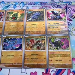 Pokemon TCG Prismatic Evolutions Pokeball Reverse Holo Bundle 8 Unique Cards - Image 3