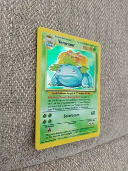 Pokemon TCG Venusaur Base Set 15/102 Unlimited Holo Rare With Bulbasaur, Ivysaur - Image 2