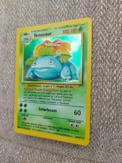 Pokemon TCG Venusaur Base Set 15/102 Unlimited Holo Rare With Bulbasaur, Ivysaur - Image 3