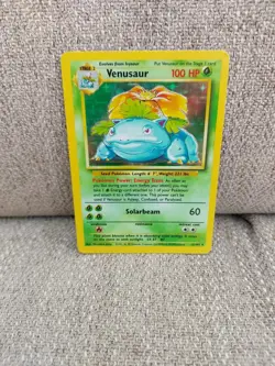 Pokemon TCG Venusaur Base Set 15/102 Unlimited Holo Rare With Bulbasaur, Ivysaur - Image 4