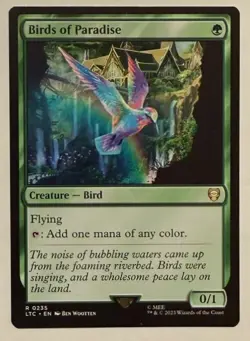 Birds of Paradise - Commander: Lord of the Rings MTG Magic the Gathering - Image 1