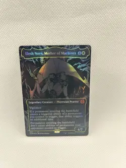 MTG Elesh Norn Mother of Machines (345) (Oil Slick Raised Foil) Phyrexia: All - Image 2