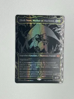 MTG Elesh Norn Mother of Machines (345) (Oil Slick Raised Foil) Phyrexia: All - Image 3