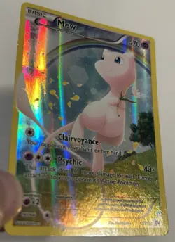 Pokemon Mew Black Star Promo XY110 Full Art MP - Image 4