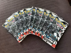Pokemon Scarlet Violet BLACK BOLT Booster Pack Lot / Bundle 10 Packs New Sealed - Image 1