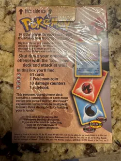 1999 Wizards of the Coast Pokemon Fossil Lockdown Theme Deck Original Sealed Box - Image 2