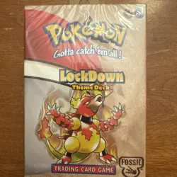 1999 Wizards of the Coast Pokemon Fossil Lockdown Theme Deck Original Sealed Box - Image 3