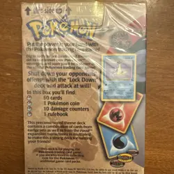 1999 Wizards of the Coast Pokemon Fossil Lockdown Theme Deck Original Sealed Box - Image 5