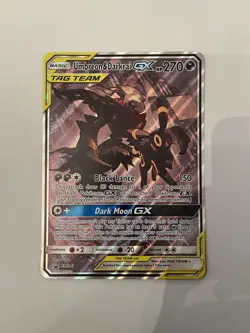 Pokemon Sun & Moon Umbreon Darkrai GX Tag Team Holo Black Star Promo Sm241 Jumbo - Image 1