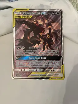 Pokemon Sun & Moon Umbreon Darkrai GX Tag Team Holo Black Star Promo Sm241 Jumbo - Image 4