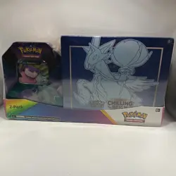 Pokemon TCG:Sword & Shield Chilling Reign Elite Trainer Box & Slowbro Tin Sealed - Image 1