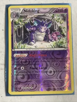 Pokemon TCG - Nidoking 45/114 - Reverse Holo Rare - XY Steam Siege - Image 1