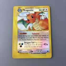 Pokemon Dragonite Reverse Holo 9/165 Expedition2002 MP WoTC - Image 1