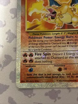Pokemon TCG Charizard Legendary Collection 3/110 Reverse Holo Rare 2002 🔥 - Image 3