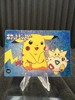 Pokemon Vintage Pocket Monsters Vending HOLO Prism Sticker Bandai 1999 Nintendo - Image 1