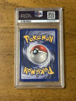 1999 Pokemon Ninetales Holo Shadowless Missing Attack No Damage Error #12 PSA 4 - Image 2