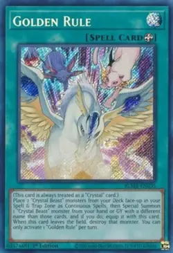 Yugioh! MP Golden Rule - BLMR-EN035 - Secret Rare - 1st Edition Moderately Playe - Image 1