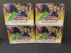 4X Yu-Gi-Oh! TCG Doom of Dimensions MINI BOOSTER BOX 1st Edition - New - 4 Boxes - Image 1