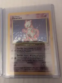 MEWTWO and RAICHU, Pokemon Base Set 2 HOLO Card Lot Of 2 Beautiful Condition - Image 3