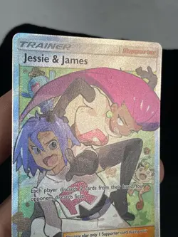 Pokemon TCG Jesse And James Full Art Trainer Card 68/68 Hidden Fates - Image 3