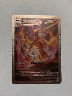 Charizard Vmax Rose Gold Fan Art Display Card G-Max Wildfire HP330 Mint/NM - Image 1