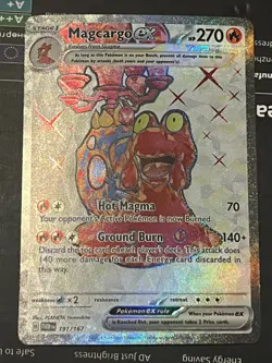 Magcargo ex 191/167 Twilight Masquerade Full Art Ultra Rare NM Pokemon Card TCG - Image 1