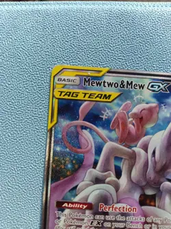 Mewtwo & Mew GX SM191 Promo Full Art Holo & Bonus Charizard EX Pokemon Cards!! - Image 3