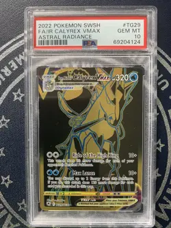 2022 Pokemon Card Ice Rider Calyrex VMAX SWSH Astral Radiance TG29 PSA 10 - Image 1
